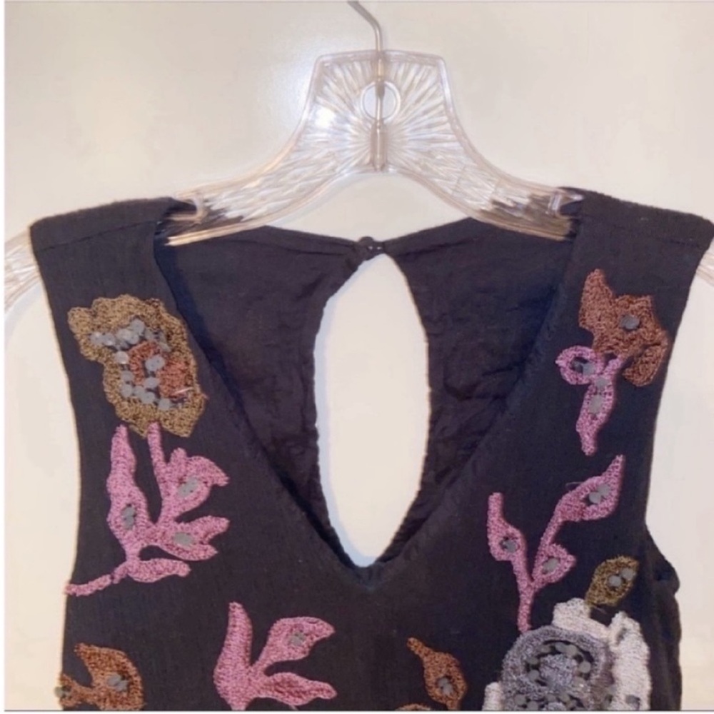 Free People dress navy blue sequin embellished mini - Picture 4 of 9